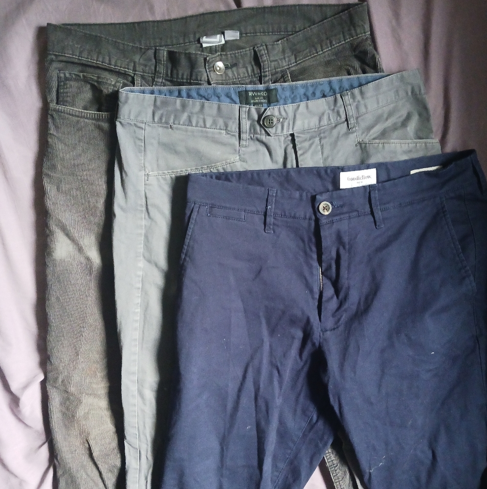 3 pairs of pants